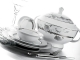 K�tahya Porselen 87 Par�a Yemek Tak�m� CRN87YT901 3210-20