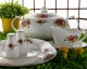  Karaca Bone China Collection 84 Pr�. Yemek Tak�m� Red Rose