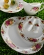 Karaca Bone China Collection 84 Pr�. Yemek Tak�m� Red Rose