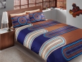 Taç Delta  Percale Nevresim Takımı Çift Kişilik Lacivert