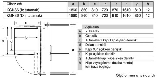  Profilo BD3086WCFP Kombi No Frost Buzdolabı