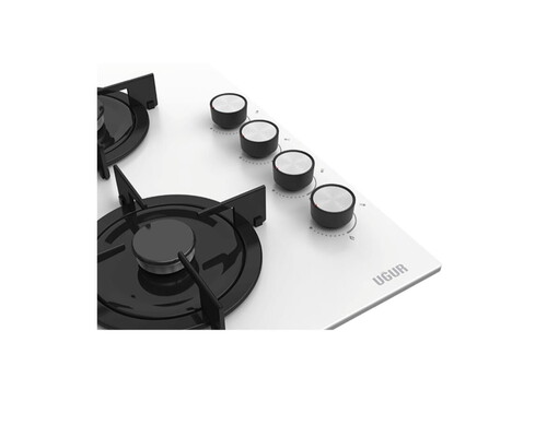  Uğur UAO 6040W0 BCY CSR1 Beyaz Cam Ankastre Ocak