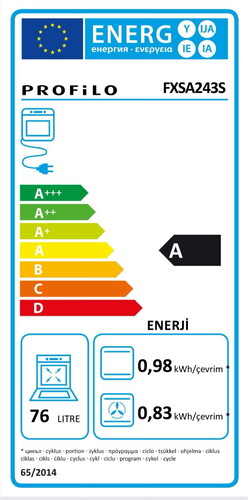  Profilo FXSA243S Siyah Ankastre Fırın