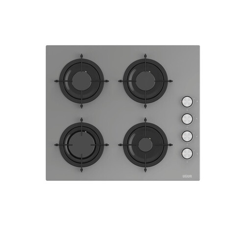 Uğur UAO 6040W0 GCY CSR1 Gri Cam Ankastre Ocak