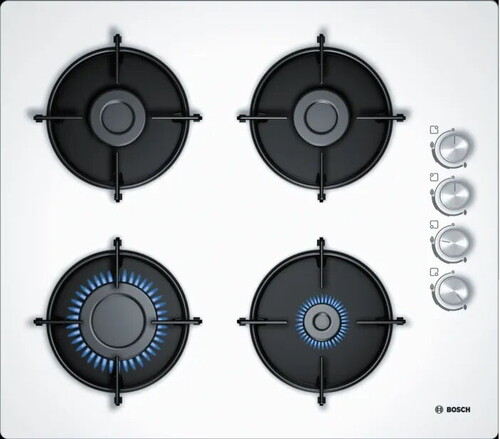 Bosch POP6C2O10L LPG'li Beyaz Cam Ankastre Ocak