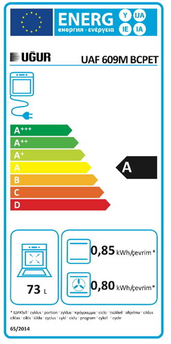  Uğur UAF 609M BCPET Beyaz Ankastre Fırın