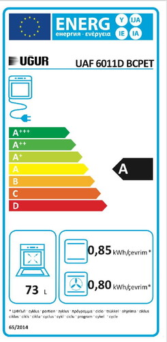  Uğur UAF 6011D BCPET Fry Art Beyaz Ankastre Fırın