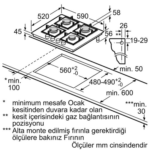  Bosch Serie 6 PPP6A6I40O Ankastre Ocak