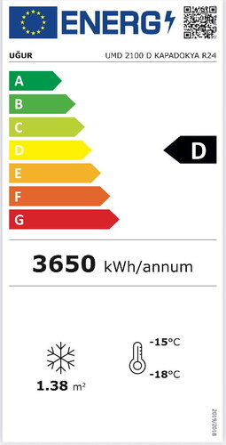  Uğur UMD 2100 D KAPADOKYA R24 Market Tipi Soğutucu 878 L