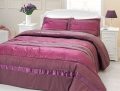 Taç Hanne Yatak Örtüsü Çift Kişilik Mor