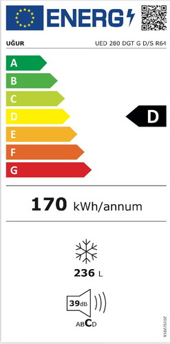  Uğur UED 380 DGT G D/S R64 Sandık Tipi Derin Dondurucu