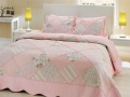 Taç Madeline Yatak Örtüsü Çift Kişilik Pembe