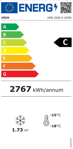  Uğur UMD 2500 D İZMİR No Frost Market Tipi Soğutucu 1106 L