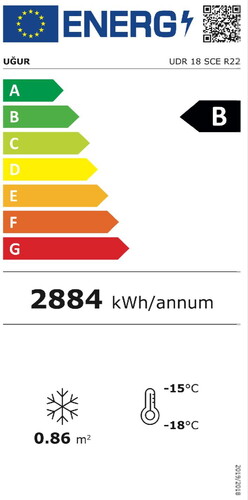  Uğur UDR 18 SCE R22 Dondurma Reyonu