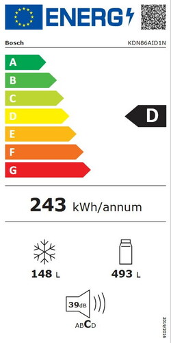  Bosch KDN86AID1N Çift Kapılı No Frost Buzdolabı