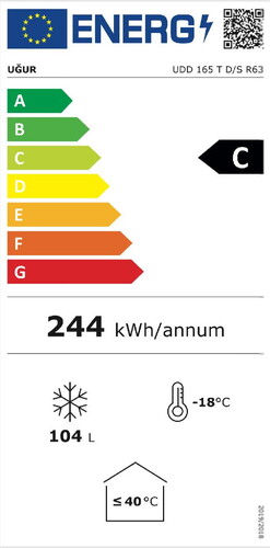  Uğur UDD 165 T D/S R63 Sandık Tipi Derin Dondurucu