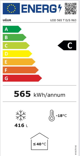  Uğur UDD 565 T D/S R63 Sandık Tipi Derin Dondurucu