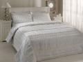 Taç Rosaline Yatak Örtüsü Çift Kişilik Krem