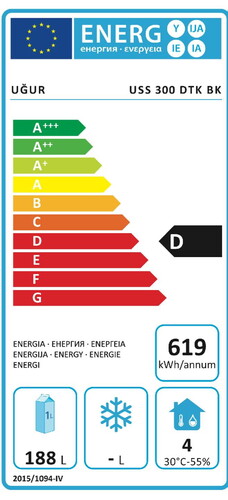  Uğur Uss 300 DTK BK Şişe Soğutucu
