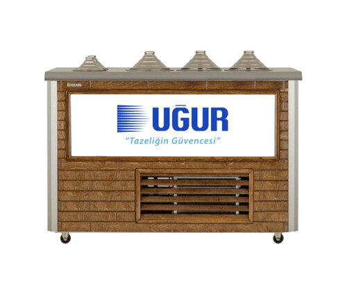  Uğur UDM 3+2 MF Ahşap Sosluklu Dondurma Fıçısı