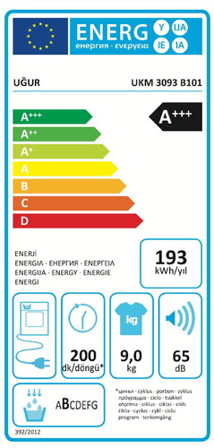  Uğur UKM 3093 B101 9 kg Çamaşır Kurutma Makinesi