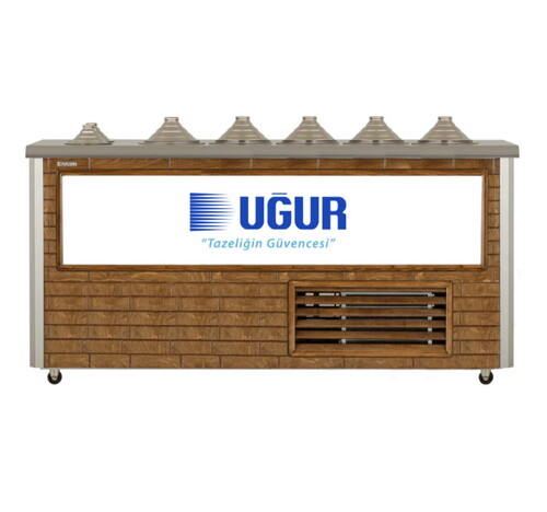  Uğur UDM 5+2 MF Ahşap Sosluklu Dondurma Fıçısı