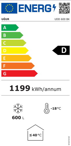  Uğur UDD 600 BK Sandık Tipi Derin Dondurucu