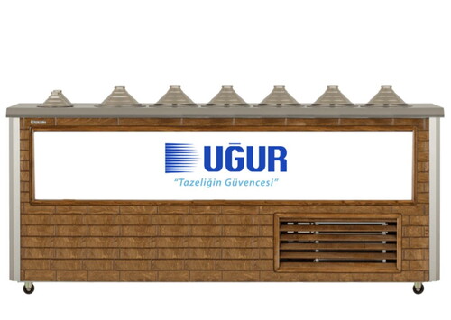  Uğur UDM 6+2 MF Ahşap Sosluklu Dondurma Fıçısı