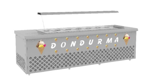  Uğur UDM I7D SM Dondurma Muhafaza Makinesi 7x9 L Gri