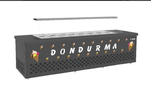  Uğur UDM I8D SM Dondurma Muhafaza Makinesi 8x9 L  Siyah